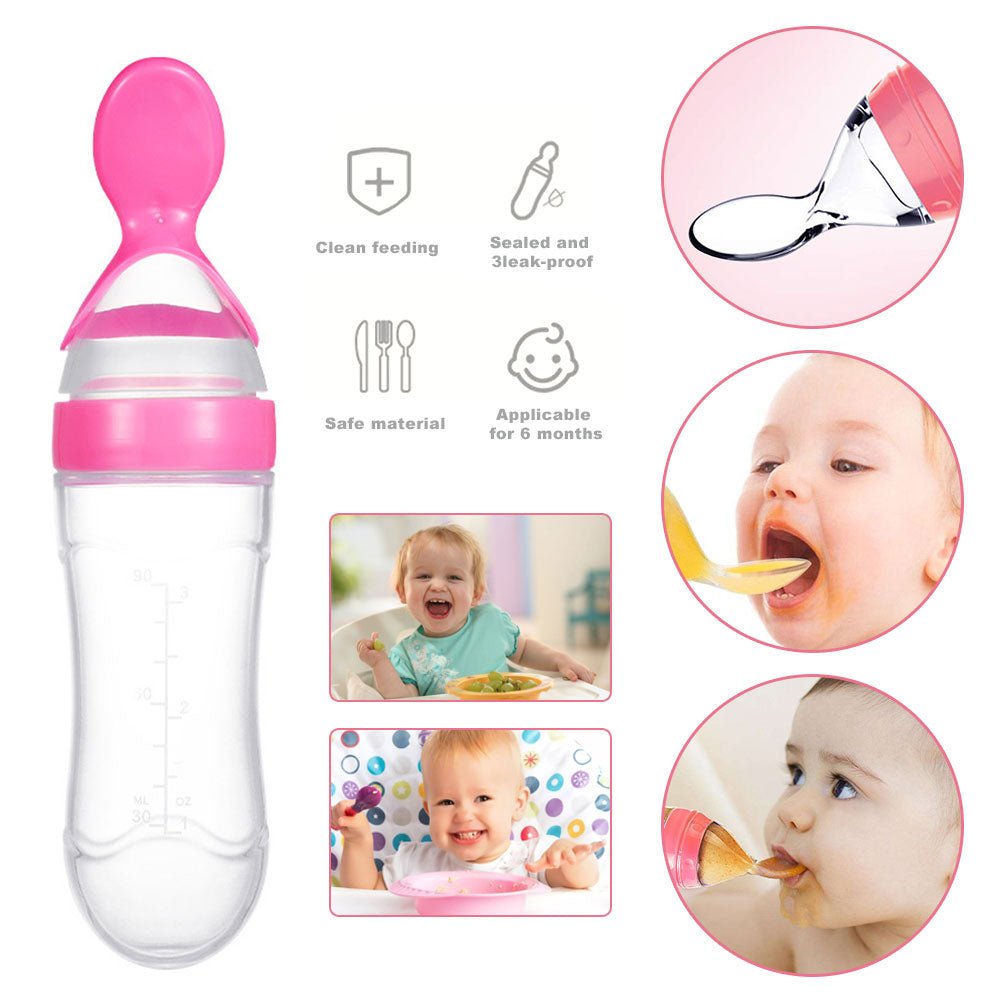 Spoon Feeder, Pacifier with Baby Knee Pad (3 in 1 Deal) - Saadiq.pk