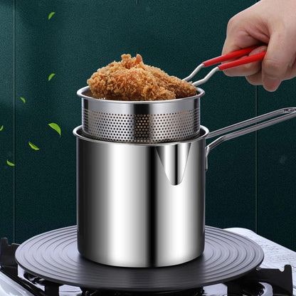 Stainless Steel Deep Frying Pot (Imported) - Saadiq.pk