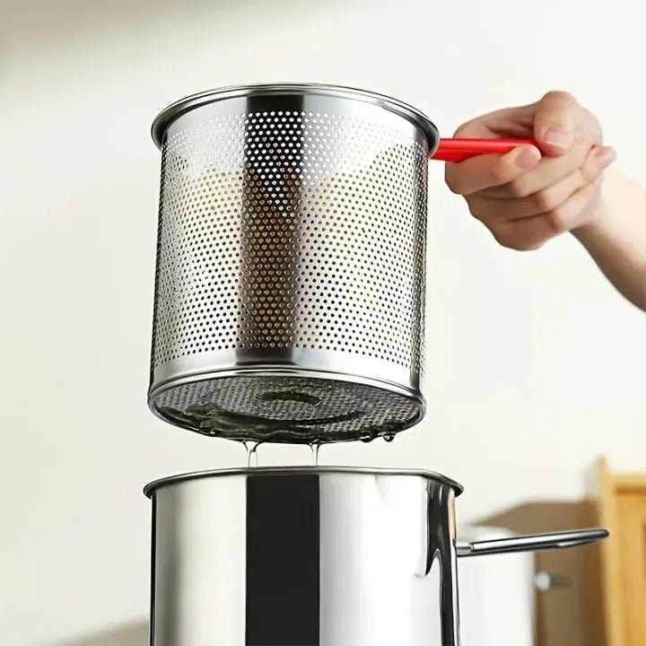 Stainless Steel Deep Frying Pot (Imported) - Saadiq.pk