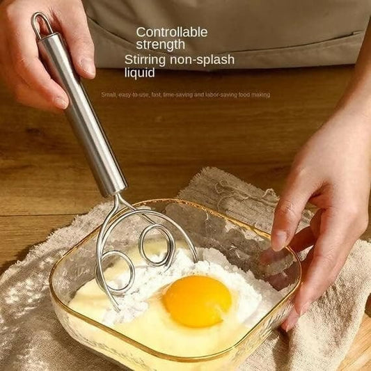 Stainless Steel Dutch Dough Whisk – Ergonomic Baking Tool - Saadiq.pk