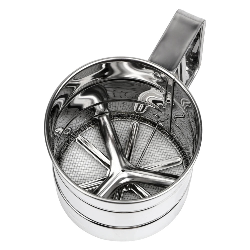 Stainless Steel Flour Sifter Handheld Cup Strainer – Baking Tool - Saadiq.pk