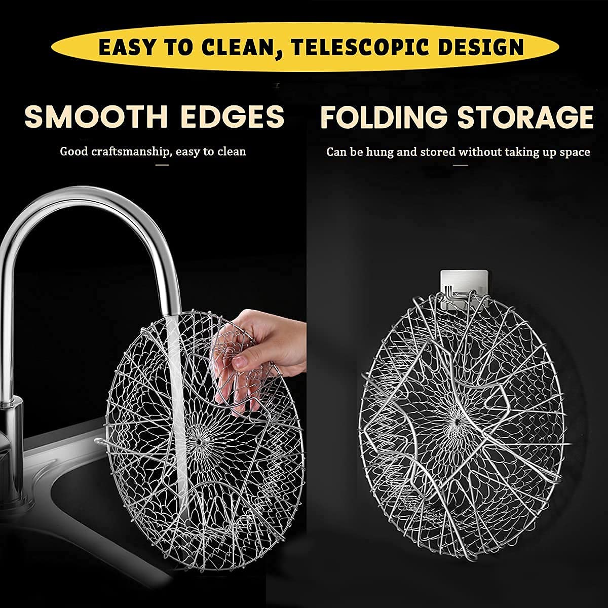 Stainless Steel Fry French Magic Basket - Saadiq.pk