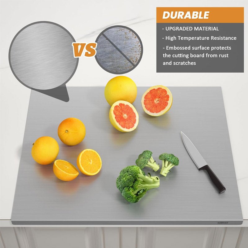 Stainless Steel Kitchen Cutting Board, Hygienic & Easy to Clean, Cutting Board - Saadiq.pk