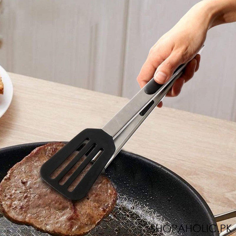 Stainless Steel Non - Stick Tong - Saadiq.pk