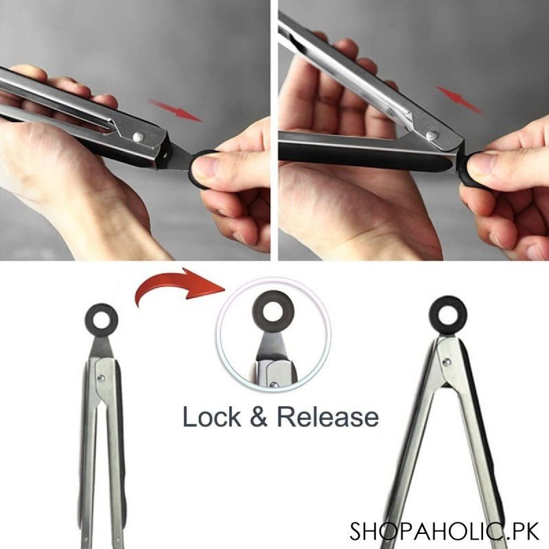 Stainless Steel Non - Stick Tong - Saadiq.pk