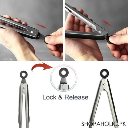 Stainless Steel Non - Stick Tong - Saadiq.pk