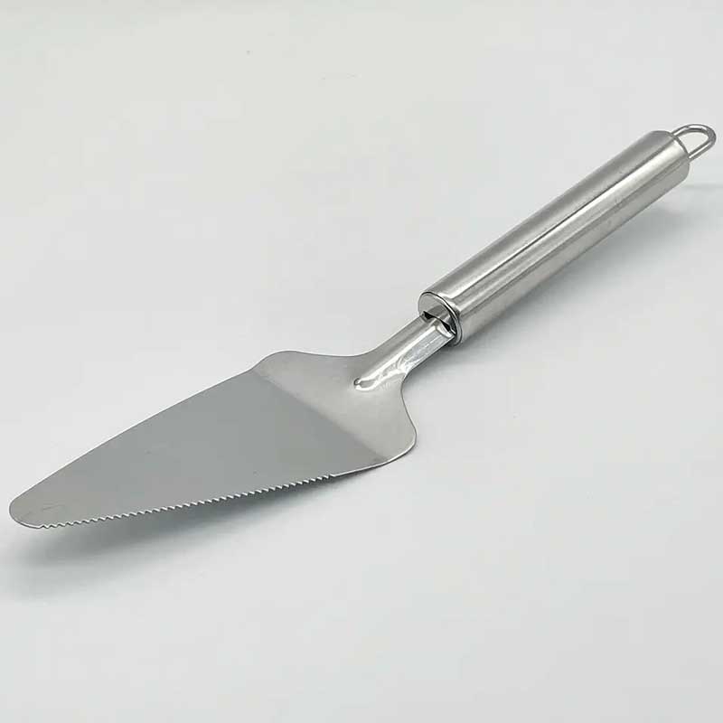 Stainless Steel Pizza and Cake Lifter with Side Cutter – Kitchen Baking Tool - Saadiq.pk
