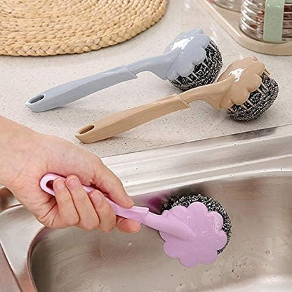 Stainless Steel Wire Ball Brush – Durable Multi - Purpose Cleaning Tool - Saadiq.pk