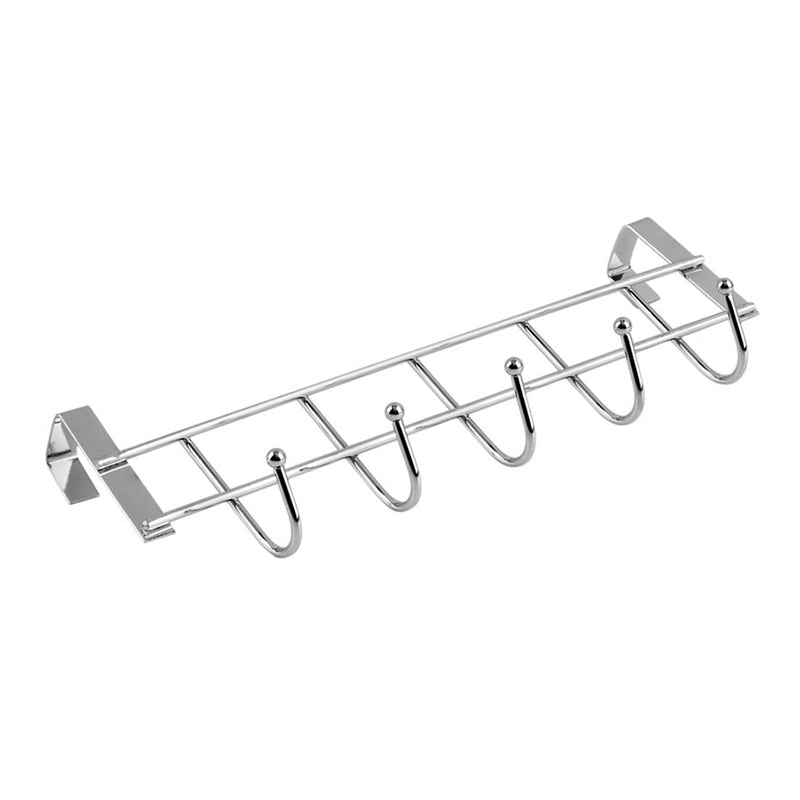 Steel Cabinet Hanger – Over the Door 5 Hook Organizer Rack - Saadiq.pk