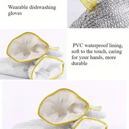 Steel Heavy - Duty PVC Waterproof Gloves - Saadiq.pk