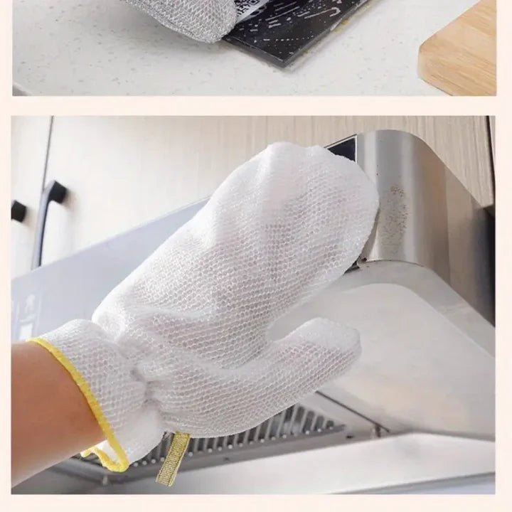 Steel Heavy - Duty PVC Waterproof Gloves - Saadiq.pk