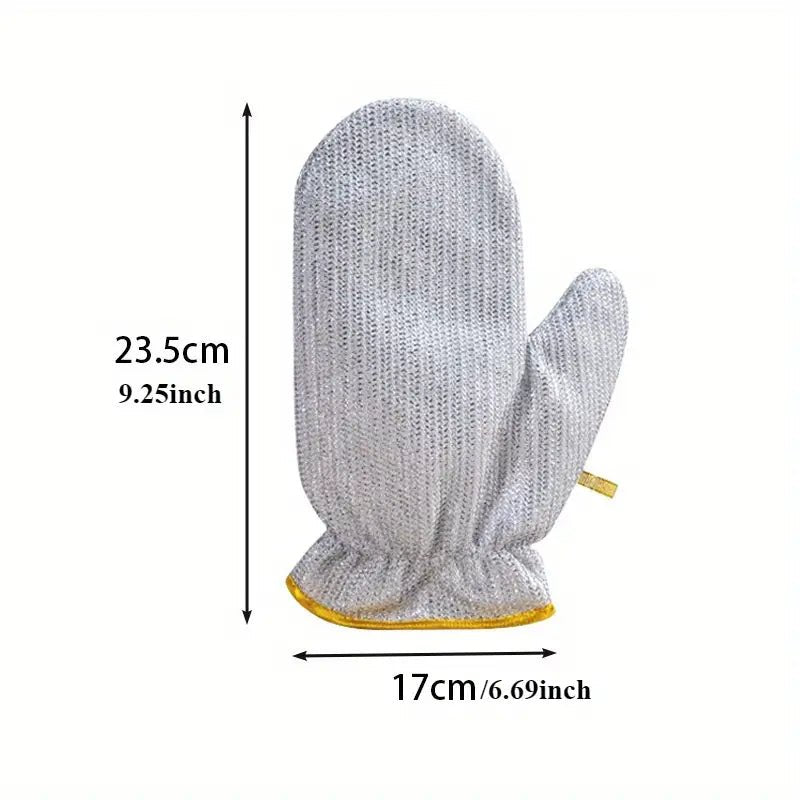 Steel Heavy - Duty PVC Waterproof Gloves - Saadiq.pk