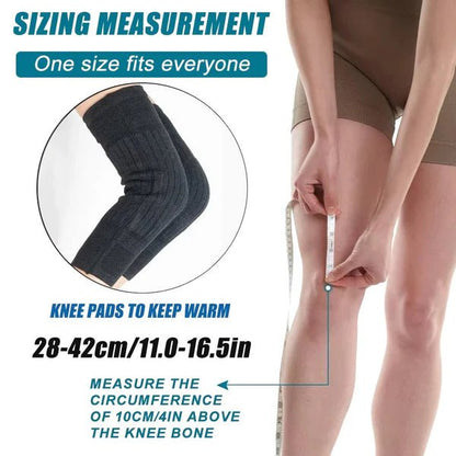 Thermal Knee Warmer with Adjustable Belt – Fleece Padded Knee Support for Cold, Pain Relief & Winter Protection (PAIR) - Saadiq.pk