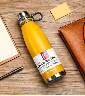 "800ml Stainless Steel Vacuum Flask – Hot & Cold Water Bottle | Insulated Thermos for Gym, Office & Travel"