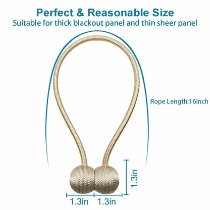 2PCS Magnetic Curtain Tiebacks