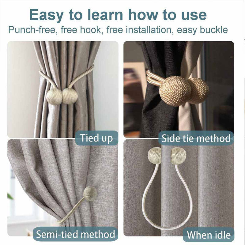 2PCS Magnetic Curtain Tiebacks