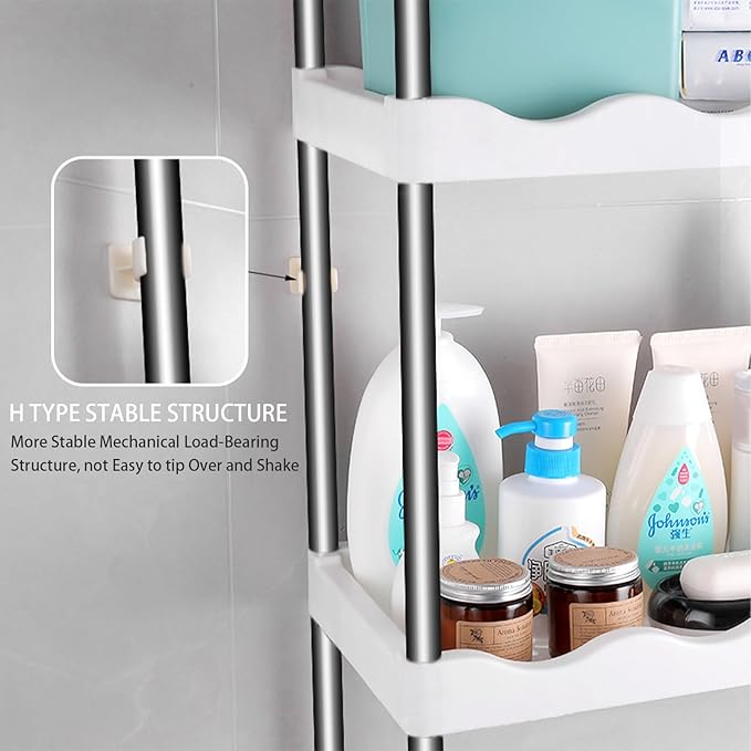 Toilet Storage Rack – Space - Saving Bathroom Organizer - Saadiq.pk