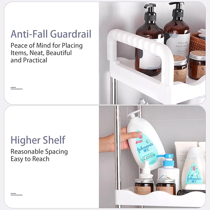 Toilet Storage Rack – Space - Saving Bathroom Organizer - Saadiq.pk