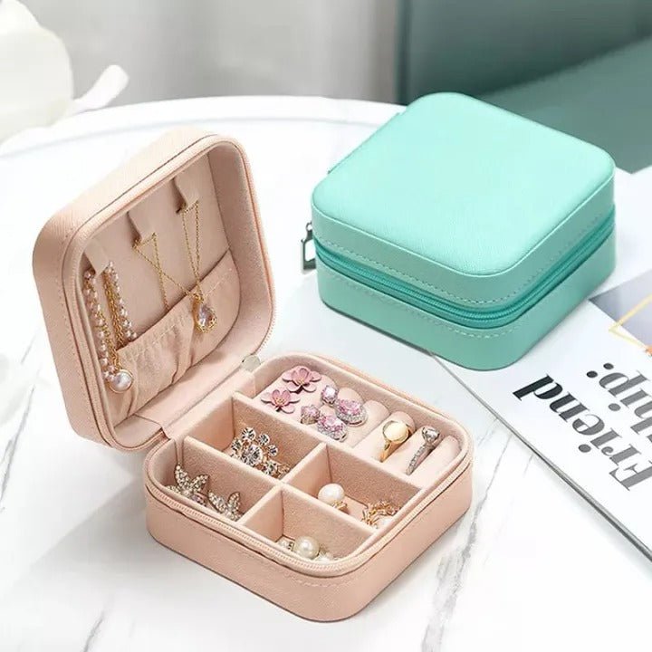 Travel Mini Jewelry Organizer – Portable Storage Box for Accessories - Saadiq.pk