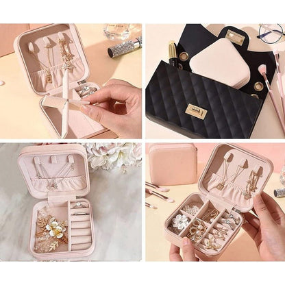 Travel Mini Jewelry Organizer – Portable Storage Box for Accessories - Saadiq.pk