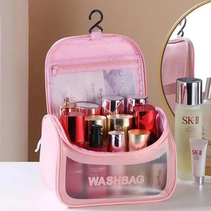 Travel Washbag Cosmetic Organizer | Waterproof Hanging Toiletry Bag - Saadiq.pk