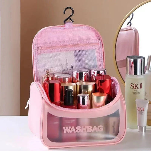 Travel Washbag Cosmetic Organizer | Waterproof Hanging Toiletry Bag - Saadiq.pk