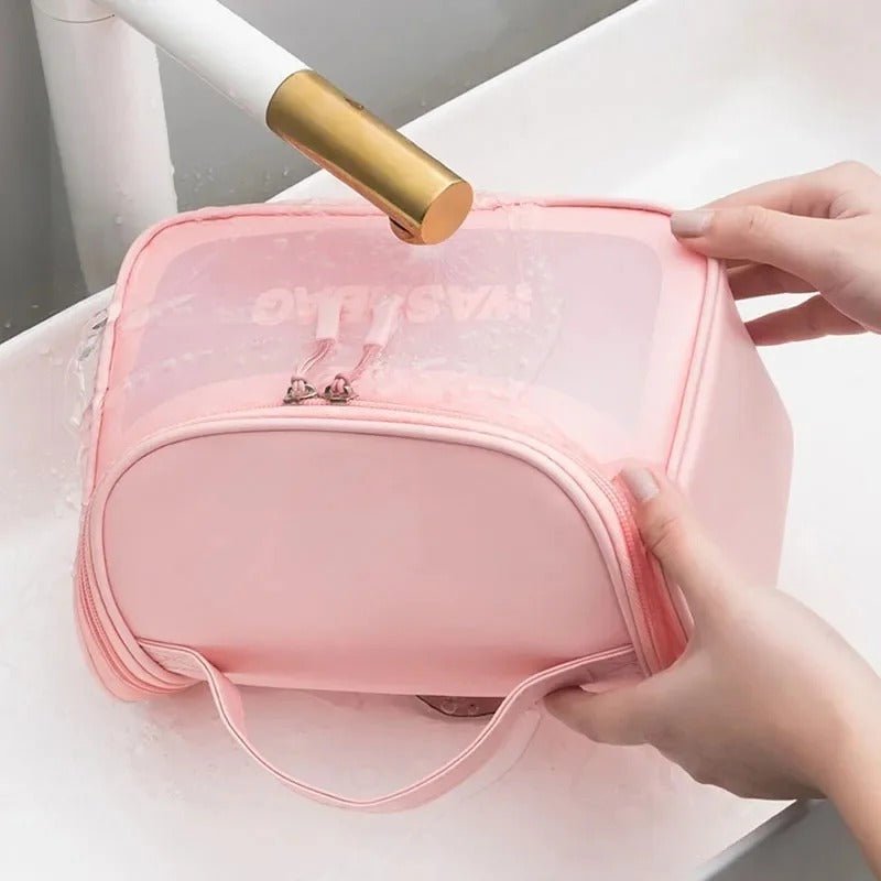 Travel Washbag Cosmetic Organizer | Waterproof Hanging Toiletry Bag - Saadiq.pk