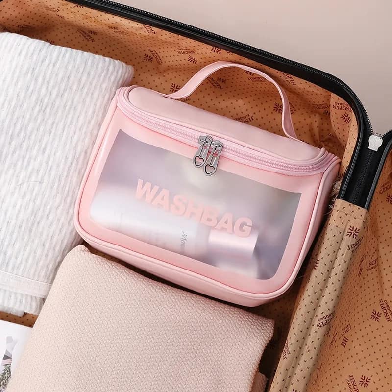 Travel Washbag Cosmetic Organizer | Waterproof Hanging Toiletry Bag - Saadiq.pk
