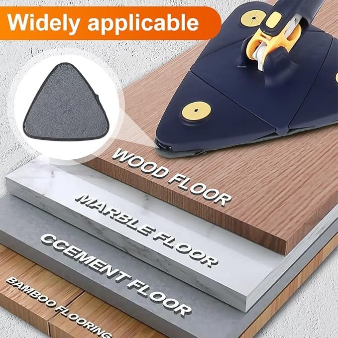 Triangle Mop Replacement Pads – Washable Microfiber Cleaning Pads - Saadiq.pk