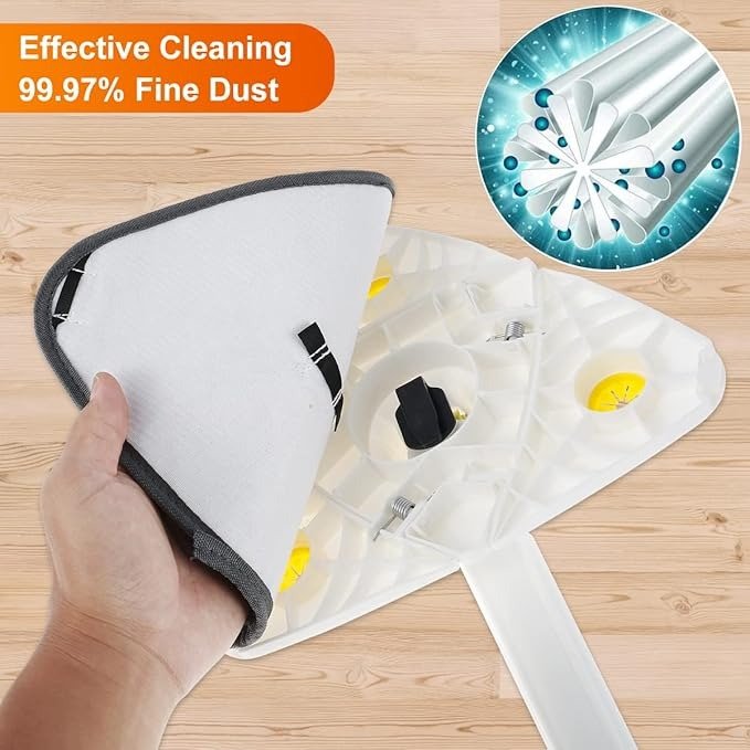 Triangle Mop Replacement Pads – Washable Microfiber Cleaning Pads - Saadiq.pk