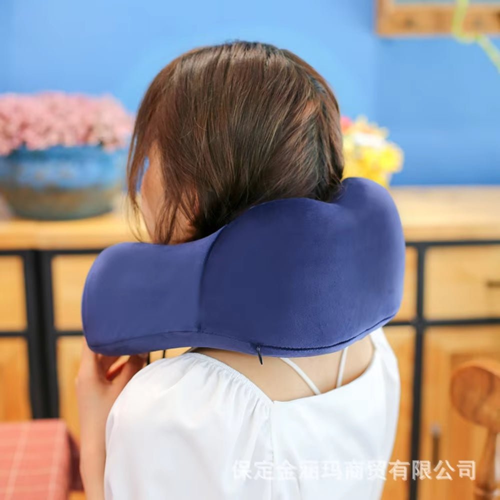 U - Shaped Travel Neck Pillow – Comfortable Support Cushion for Travel & Home - Saadiq.pk