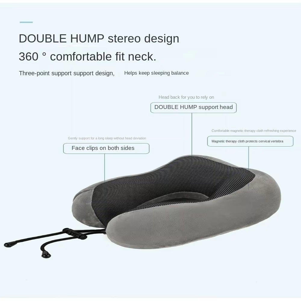 U - Shaped Travel Neck Pillow – Comfortable Support Cushion for Travel & Home - Saadiq.pk