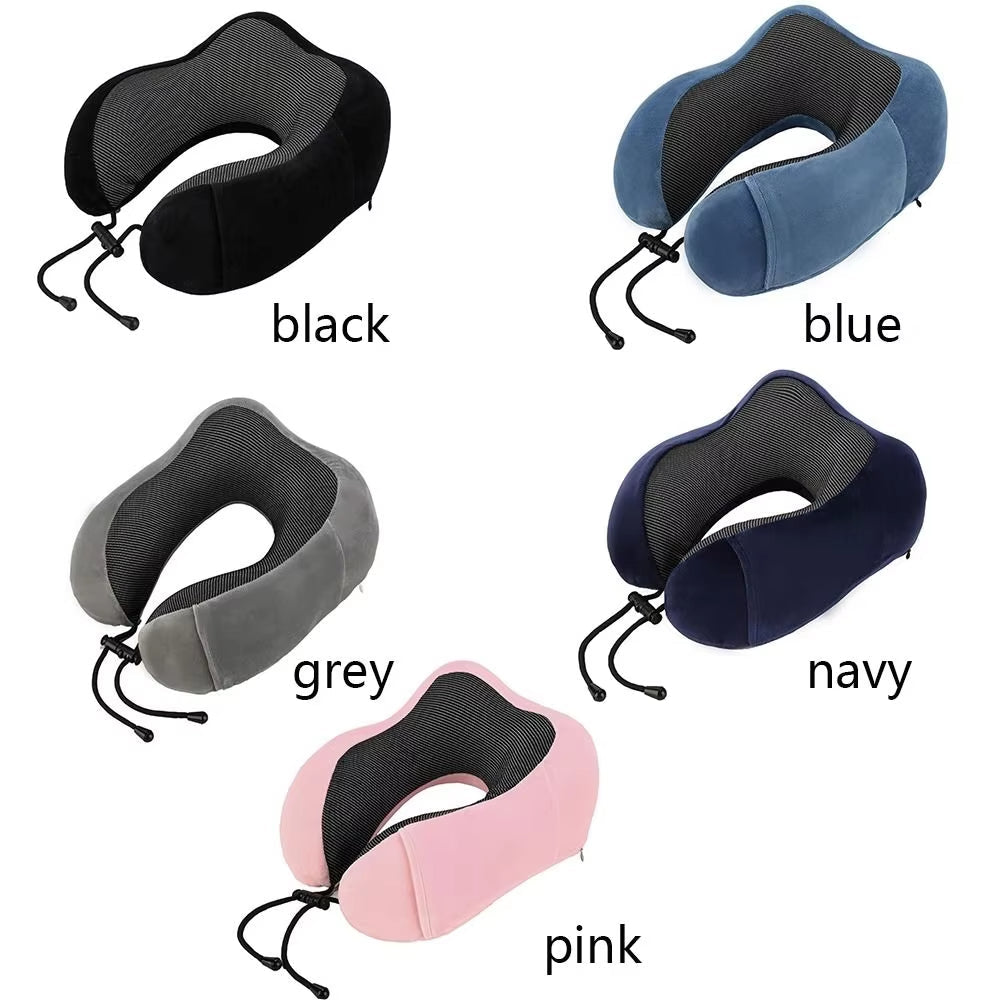 U - Shaped Travel Neck Pillow – Comfortable Support Cushion for Travel & Home - Saadiq.pk