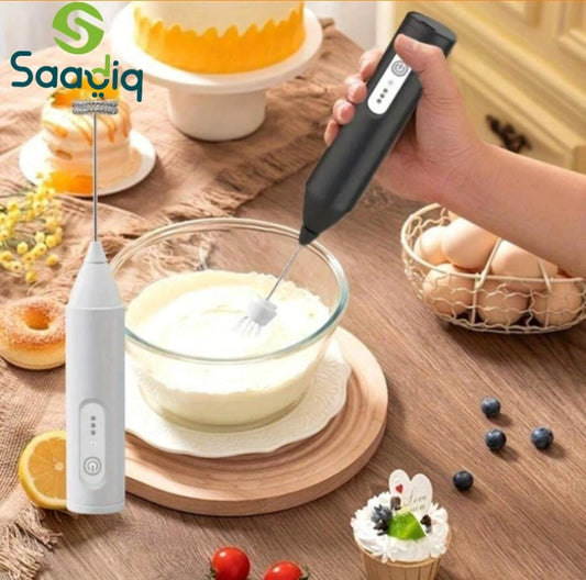 USB Electric Coffee & Egg Beater – Portable Hand Mixer & Milk Frother | Saadiq.pk - Saadiq.pk