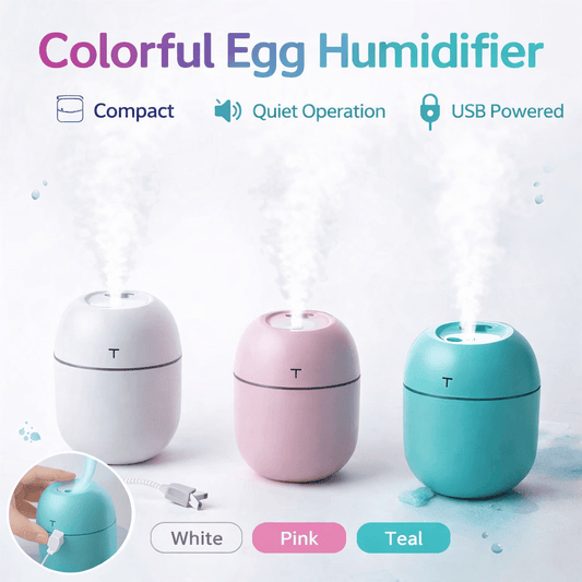 USB Portable Air Humidifier | 3‑in‑1 Cool Mist Humidifier with Silent Mode & LED Light - Saadiq.pk