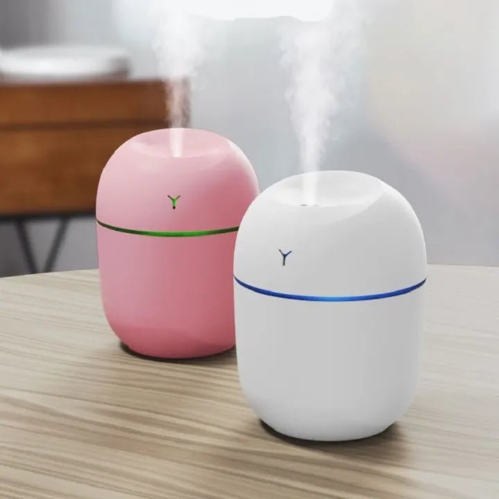 USB Portable Air Humidifier | 3‑in‑1 Cool Mist Humidifier with Silent Mode & LED Light - Saadiq.pk