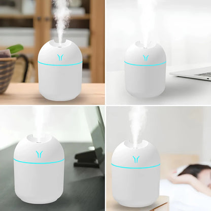 USB Portable Air Humidifier | 3‑in‑1 Cool Mist Humidifier with Silent Mode & LED Light - Saadiq.pk