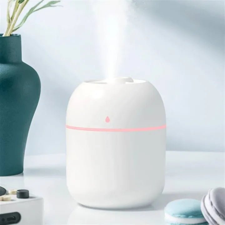 USB Portable Air Humidifier | 3‑in‑1 Cool Mist Humidifier with Silent Mode & LED Light - Saadiq.pk
