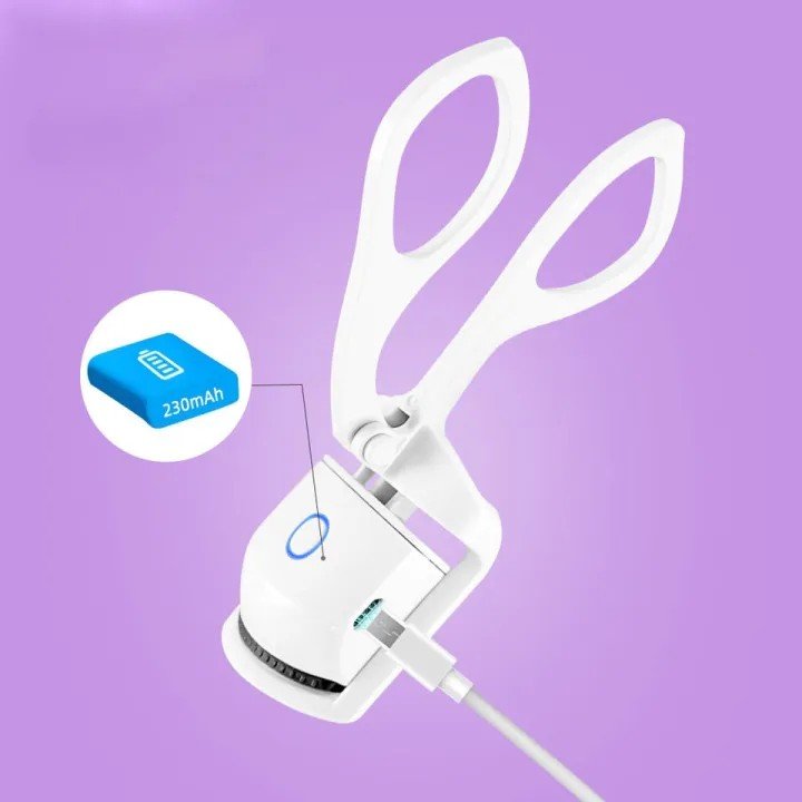 USB Rechargeable Eyelash Curler – Portable Heated Lash Curler - Saadiq.pk