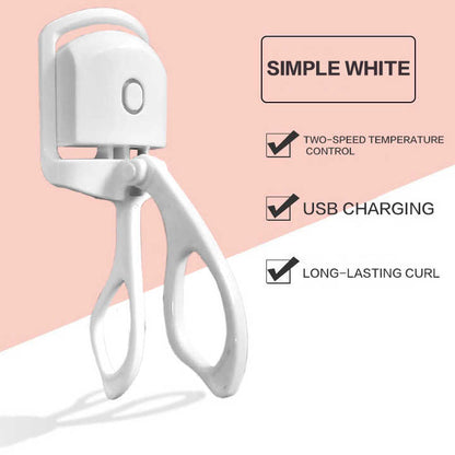 USB Rechargeable Eyelash Curler – Portable Heated Lash Curler - Saadiq.pk