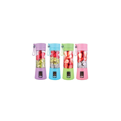 USB Rechargeable Mini Juicer Blender – Portable Fruit Smoothie Maker Bottle - Saadiq.pk