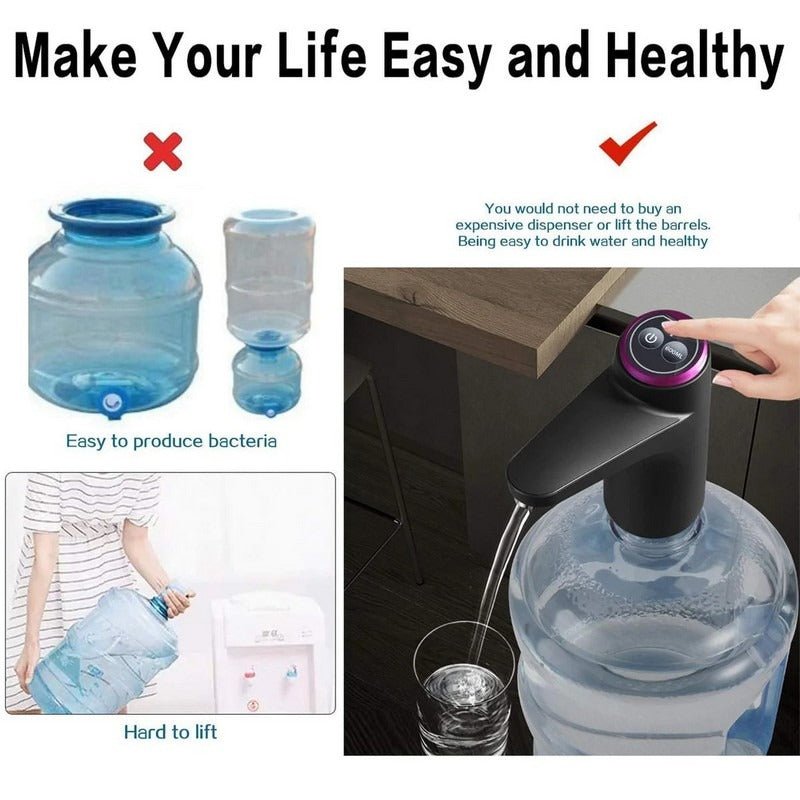 USB Rechargeable Water Dispenser Pump – Portable & Easy One - Click Operation - Saadiq.pk