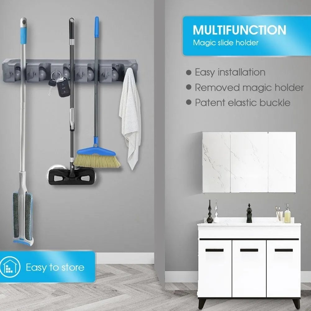 Wall Mount Mop And Broom Holder - Saadiq.pk