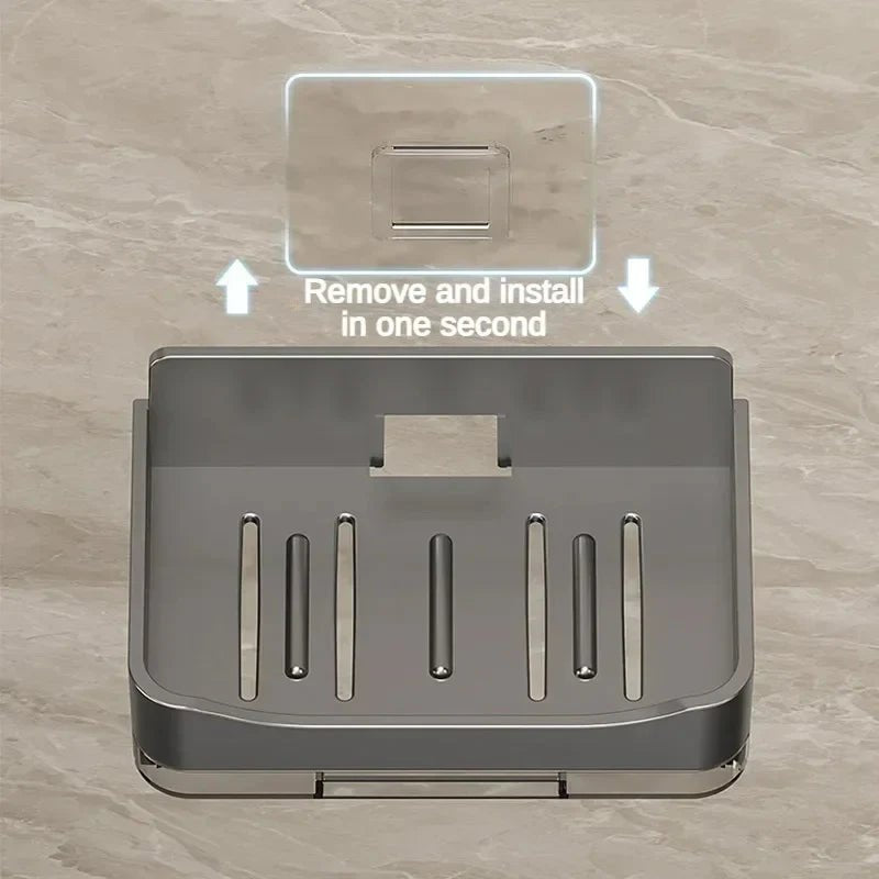 Wall Mounted Soap Holder With Drain Tray - Saadiq.pk