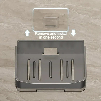 Wall Mounted Soap Holder With Drain Tray - Saadiq.pk