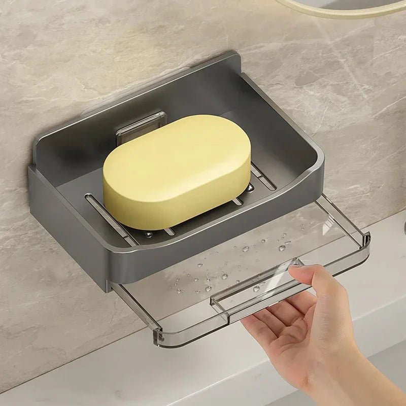Wall Mounted Soap Holder With Drain Tray - Saadiq.pk