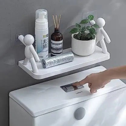 Wall Mounted Stick Man Storage Shelf – Creative Decorative Organizer - Saadiq.pk