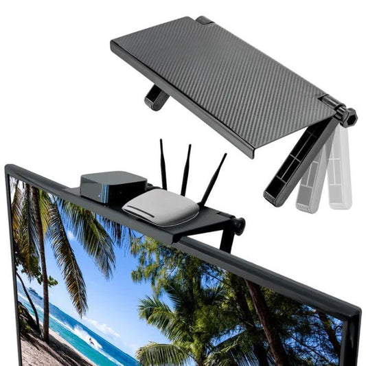 Wall Mounted TV Shelf – Stable Storage Rack with Strong Load Capacity - Saadiq.pk