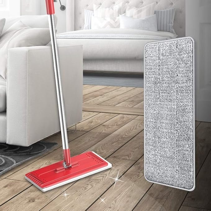 Washable Durable Replacement Microfiber Pads – Reusable Mop Cleaning Pads - Saadiq.pk
