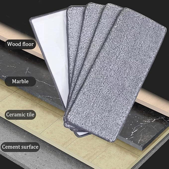 Washable Durable Replacement Microfiber Pads – Reusable Mop Cleaning Pads - Saadiq.pk